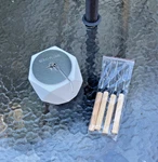 Solo Flame Tabletop Fire Pit- With S'mores Forks. Fixed Price $59.95.