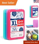 Coolers By 4 Xl Slim Ice Packs, Quick Freeze Space Saving Reusable .... Fixed Price $20.56.