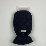 Eddie Bauer Quilted Goose Down Black Ice Scraper Mitt Fleece Lined Handle Inside. Fixed Price $25.00.