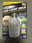 Zapplight Led Bulb And Sonic Rodent Repeller 600 Lumens. Fixed Price $15.99.