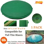 24" Heavy Duty Domed Septic Tank Lid Flat Cover Replacement Fit Tuf -tite Risers. Fixed Price $81.81.