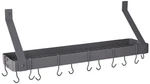 Old Dutch Wall-mount Bookshelf Pot Rack With Grid & 12 Hooks, Graphite, 36.25.... Fixed Price $110.41.