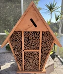 Never Hung Bambeco 16" Swiss Alps Bee House With Butterfly Shelter. Fixed Price $50.00.