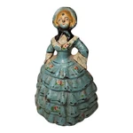 Antique Painted Cast Iron Colonial Lady Doorstop. Fixed Price $37.80.