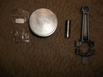 Tecumseh 30662 Piston, 31295B Rod, Rings, Retainers. Used. Fixed Price $50.00.