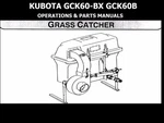 Kubota Operations & Parts Manuals - 75PG For GCK60BX Service And Repair. Fixed Price $23.99.