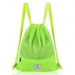 Drawstring Backpack Bag Foldable Sports Sack With Zipper Pocket-green. Fixed Price $26.93.