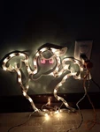 3 Halloween Silhouettes 2000 Impact Plastics Lighted Window Decoration Ghost Pum. Fixed Price $42.50.