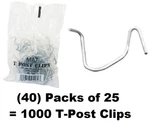 Mat 901169B 25 Packs T-post Fence Clip Fasteners 40. Fixed Price $99.89.