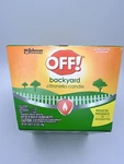 Johnson 70801, Backyard Tabletop Citronella Scented Candle, 18 Oz.. Fixed Price $13.99.