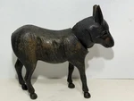 Circa 1880 Antique Cast Iron Donkey Nodder Toy With Old Gilt Paint Surface. Fixed Price $253.50.