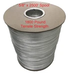 5/8 X 2500' Pull Line Flat Tree Tie Rope Strap Cable Mule Bull Tape Cord Webbing. Fixed Price $124.99.