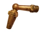 Antique Brass Swivel Valve Faucet, Unique Spout/nozzle, Vintage Pipe Hardware. Fixed Price $19.00.