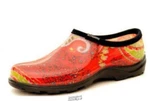 Principle Plastics Sloggers Womens Shoe Garden Red Print Size 6 Waterproof. Fixed Price $28.04.