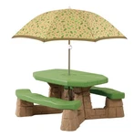 Kids Picnic Table Removeable Umbrella Indoor Outdoor 6 Seat STEP2 Naturally Toys. Fixed Price $209.99.