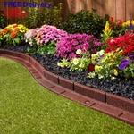 Rubber Landscape Edging Roman Brick 4FT 6 Pack No Dig Garden Border Kit New. Fixed Price $114.99.