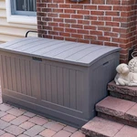 Xlarge Suncast Resin Outdoor Deck Box Storage Lockable Waterproof Patiofurniture. Fixed Price $282.39.