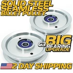 (2 Pack) Billet 88663 Rebuildable Finish Mower Idler Pulley For Bush Hog 5-3/4". Fixed Price $59.99.