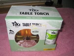 New Box Tiki Brand Clean Burn Table Torch Smoked Glass Includes Fuel. Fixed Price $16.00.