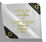 12 X 20 Mil Heavy Duty Carport Canopy Poly Tarp White. Fixed Price $51.89.
