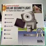 New Maxsa 44640 Silver Solar Motion-activated Security Light. Fixed Price $99.00.