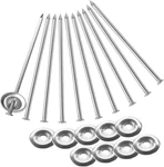 10 Sets Patio Rug Stakes 6 Inches Outdoor Stainless Steel Rv Mat Spik. Fixed Price $20.98.