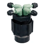 Orbit 67025 Four Barbed Ports Quad Full-flow Drip Irrigation Manifold. Fixed Price $8.11.