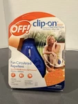 Off! Clip-on Fan Circulated Mosquito Repellent W/ 1 Refill New. Fixed Price $18.00.