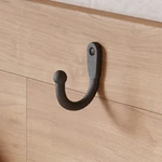Black Wall Mount Coat Hook 2" Proj Wrought Iron Rust Resistant Renovators Supply. Fixed Price $10.99.