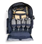 Ascot Insulated Picnic/wine Cooler Backpack Bag New Blue Service For 4. Fixed Price $78.95.