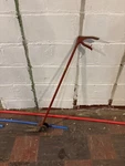 Vintage Doo Klip Grass Clippers Long Handle DK-303 Red Snips Wheels Walk. Fixed Price $36.50.