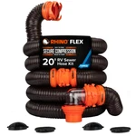 Camco Rhinoflex 20 Foot Rv Sewer Hose Kit With Pre Attached Bayonet Fittings. Fixed Price $69.99.