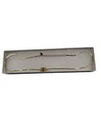1/2" Citrine Orange Golden Barrel Charm & 12" Yellow Chain + Extender. Fixed Price $99.00.