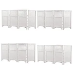 Suncast Outdoor Garden Yard Panel Screen Enclosure Gated Fence, White (4 Pack). Fixed Price $444.99.