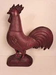 Vintage Virginia Metalcrafters Williamsburg Cast Iron Red Rooster Door Stop 1999. Fixed Price $110.00.