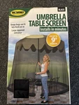 Jobar Ideaworks JB5678 Outdoor 9 Ft Umbrella Table Screen New. Fixed Price $20.00.