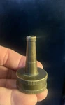 2" Vintage Sun Mate Brass Garden Watering Hose Nozzle One Solid Piece. Fixed Price $5.00.
