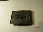 Vintage Brass Belt Buckle Ford Mvp. Fixed Price $9.99.