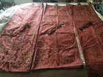 Park B. Smith Curtains Tab Top-tie Backs 84"X39" Grand Baroque Red & Gold. Fixed Price $89.95.