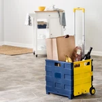 Folding Crate Cart With Collapsible Handle Wheels Utility Honey Can Do. Fixed Price $62.20.