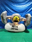 8' Gemmy Airblown Inflatable Stars Wars Christmas Tie Fighter W/ Sign. Fixed Price $79.95.