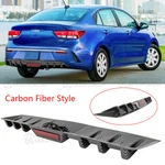 Carbon Fiber Rear Diffuser Bumper Spoiler Lip W/led Light Body Kit For Kia Rio. Fixed Price $69.05.