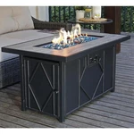 Heatmaxx Propane Fire Pit 42" Rectangular Tabletop 60000 Btu Adjustable Flame. Fixed Price $485.95.