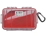Pelican 1040 Watertight Hard Micro Case With Rubber Liner - Clear / Red. Fixed Price $39.34.