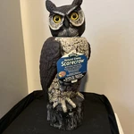 Gardeneer By Dalen Natural Enemy Scarecrow 360 Rotating Head Owl Decoy - 18". Fixed Price $24.99.