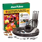 Rain Bird 108PCS Drip Irrigation Plant Landscape Garden Micro Spray Watering Kit. Fixed Price $86.57.