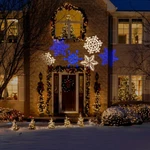 Gemmy 12863, Led Lightshow Projection Snowflurry, Blue/white, Free Shipping. Fixed Price $14.00.