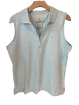 Browning Sleeveless Top Womens Xl Blue Neck Button Collared Tank Shirt Nwt. Fixed Price $25.03.