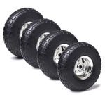 (4 Pack) 10" Tire & Wheel 4.10/3.50-4, 5/8" Bore, 2.2" Hub, Sealed Bearings. Fixed Price $48.99.