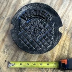 Valve Box Cast Iron Lid Water Ametek Plymouth Plastics 7.25 Diameter, 3 Tall. Fixed Price $37.00.